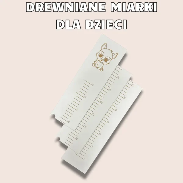 Miarka na ścianę z imieniem dziecka 150cm