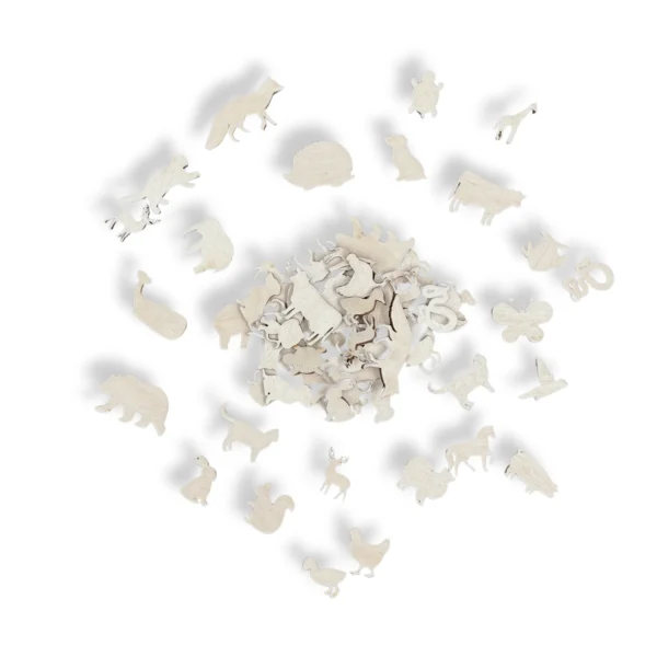 Zwierzątka ze sklejki do ozdabiania MIX 50 SZT