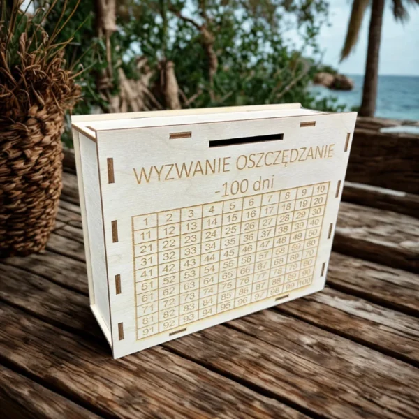 Skarbonka Wyzwanie Oszczędzanie 100 dni